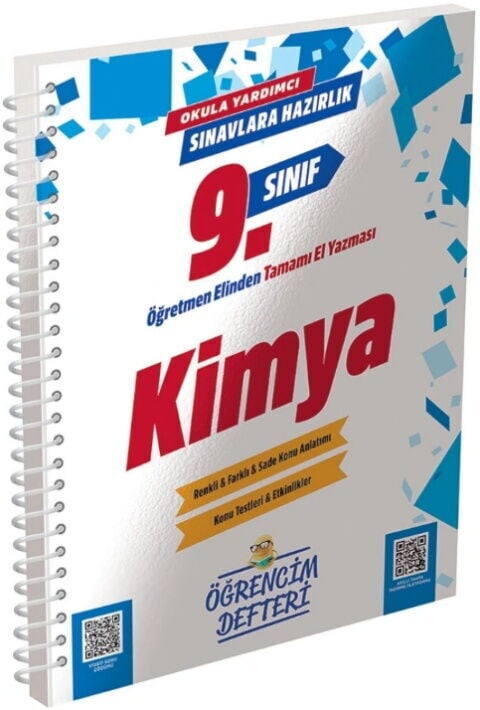 Murat Yayınları 9. Sınıf Kimya Öğrencim Defteri