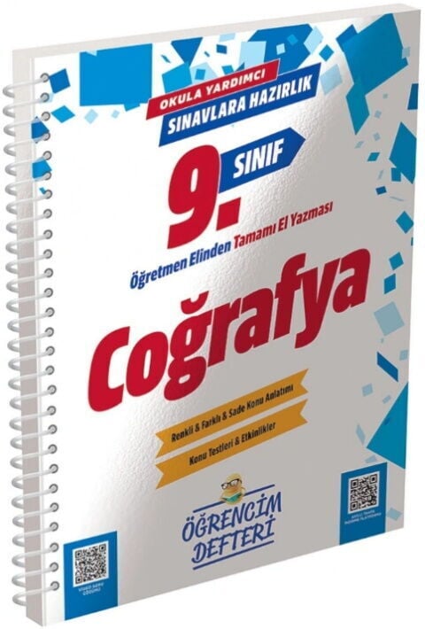 Murat Yayınları 9. Sınıf Coğrafya Öğrencim Defteri
