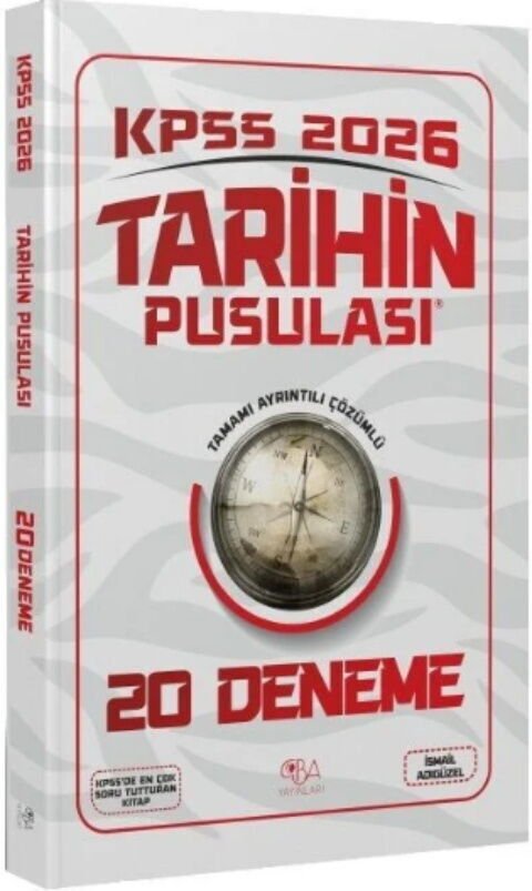 CBA Yayınları 2026 KPSS Tarihin Pusulası 20 Deneme