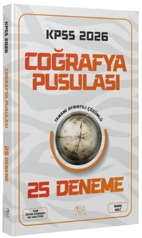 CBA Yayınları 2026 KPSS Coğrafya Pusulası 25 Deneme