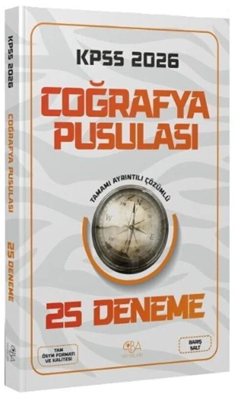 CBA Yayınları 2026 KPSS Coğrafya Pusulası 25 Deneme