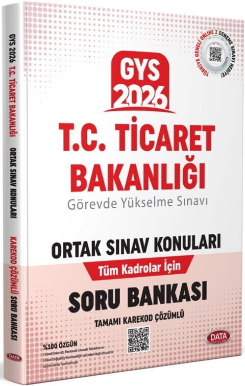 Data Yayınları 2026 Ticaret Bakanlığı GYS Ortak Konular Soru Bankası