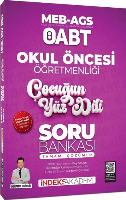 İndeks Akademi MEB AGS ÖABT Okul Öncesi Öğretmenliği Çocuğun Yüz Dili Soru Bankası