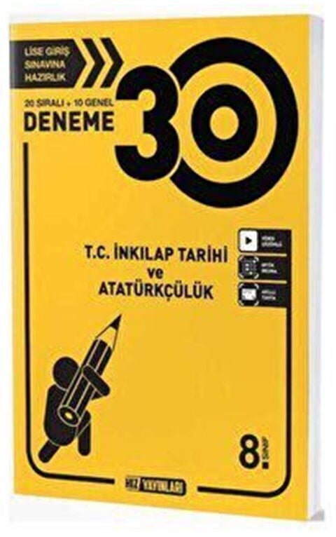 Hız Yayınları 8. Sınıf T.C. İnkılap Tarihi ve Atatürkçülük 30 Deneme