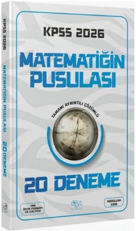 CBA Yayınları 2026 KPSS Matematik Matematiğin Pusulası 20 Deneme