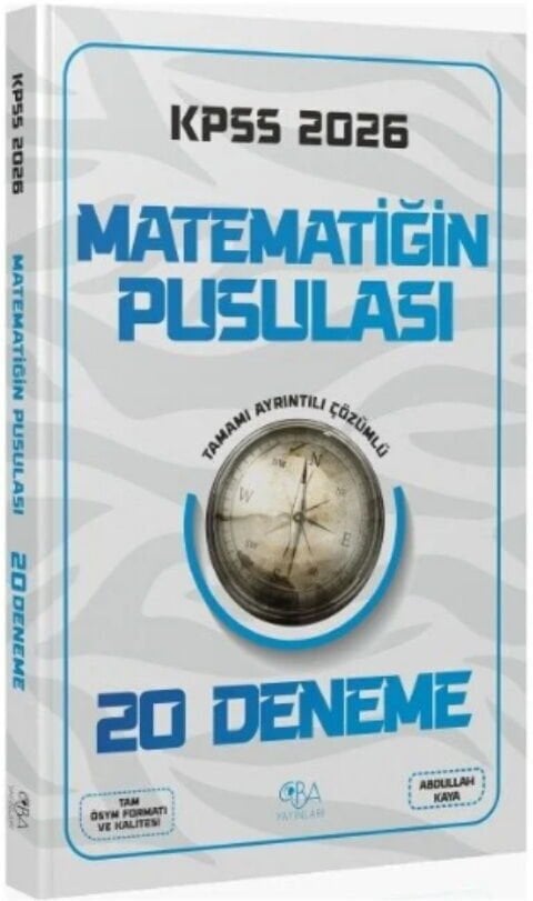 CBA Yayınları 2026 KPSS Matematik Matematiğin Pusulası 20 Deneme