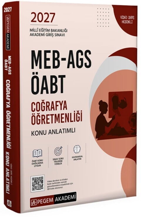 Pegem Yayınları 2027 MEB AGS ÖABT Coğrafya Öğretmenliği Konu Anlatımlı