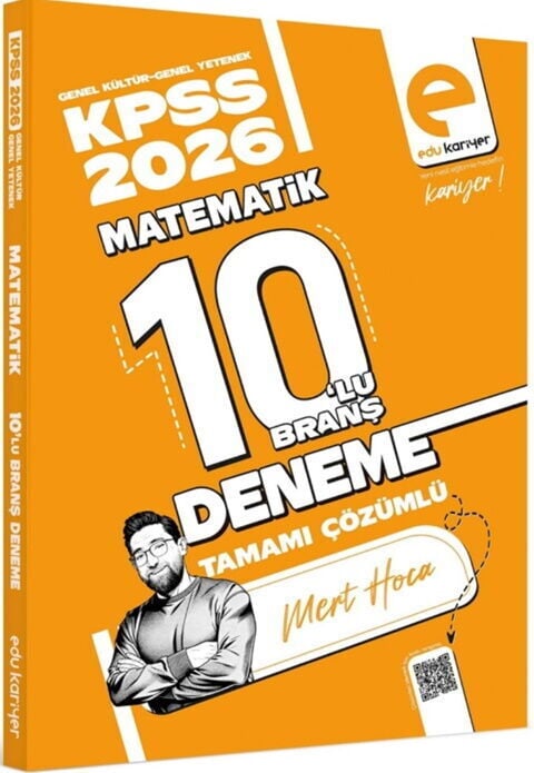Edu Kariyer Mert Hoca 2026 KPSS Matematik 10 lu Branş Deneme