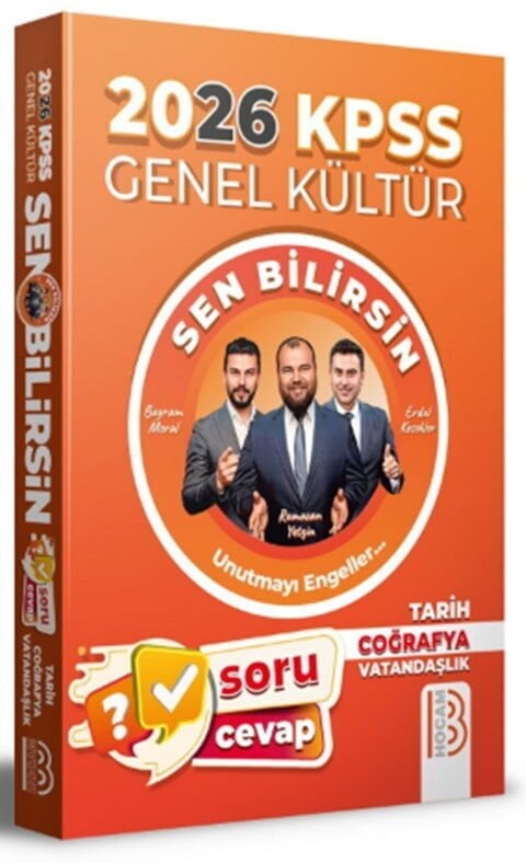 Benim Hocam Yayınları 2026 KPSS Genel Kültür Sen Bilirsin Tarih-Coğrafya-Vatandaşlık Soru Cevap Kitabı