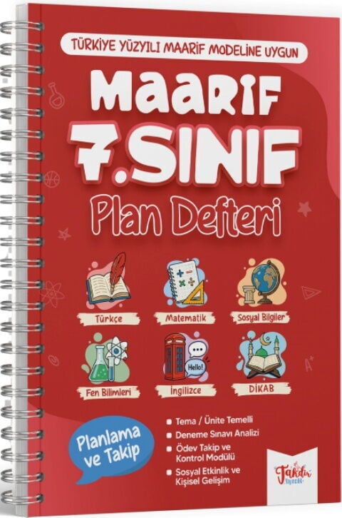Takdir Yayınları 7. Sınıf Maarif Plan Defteri