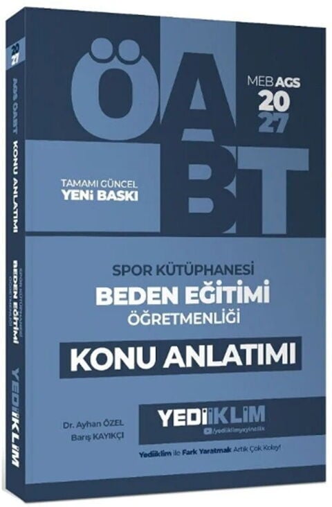 Yediiklim 2027 ÖABT MEB AGS Beden Eğitimi Öğretmenliği Spor Kütüphanesi Konu Anlatımı