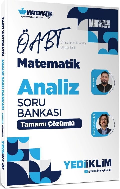 Yediiklim Yayınları 2027 ÖABT Matematik Öğretmenliği Analiz Tamamı Çözümlü Soru Bankası