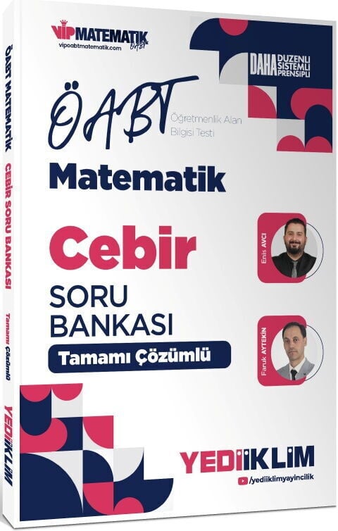 Yediiklim Yayınları 2027 ÖABT Matematik Öğretmenliği Cebir Tamamı Çözümlü Soru Bankası