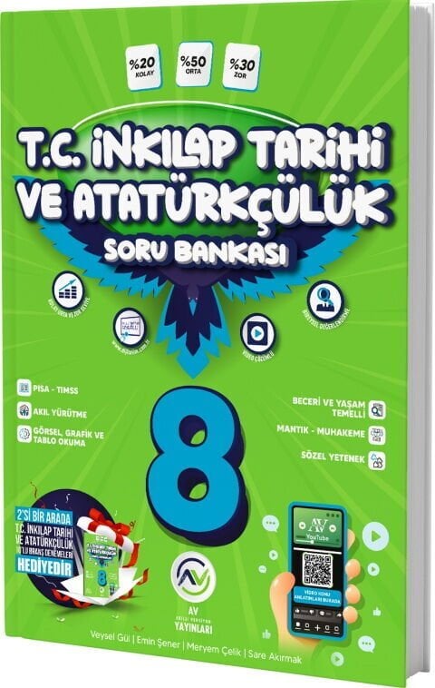 Av Yayınları 8. Sınıf İnkılap Tarihi ve Atatürkçülük Soru Bankası