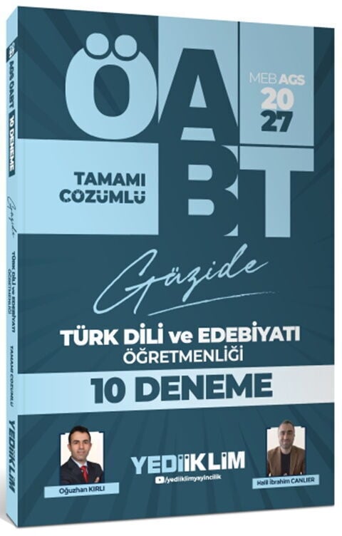 Yediiklim Yayınları 2027 MEB AGS ÖABT Güzide Türk Dili ve Edebiyatı Öğretmenliği Tamamı Çözümlü 10 Deneme