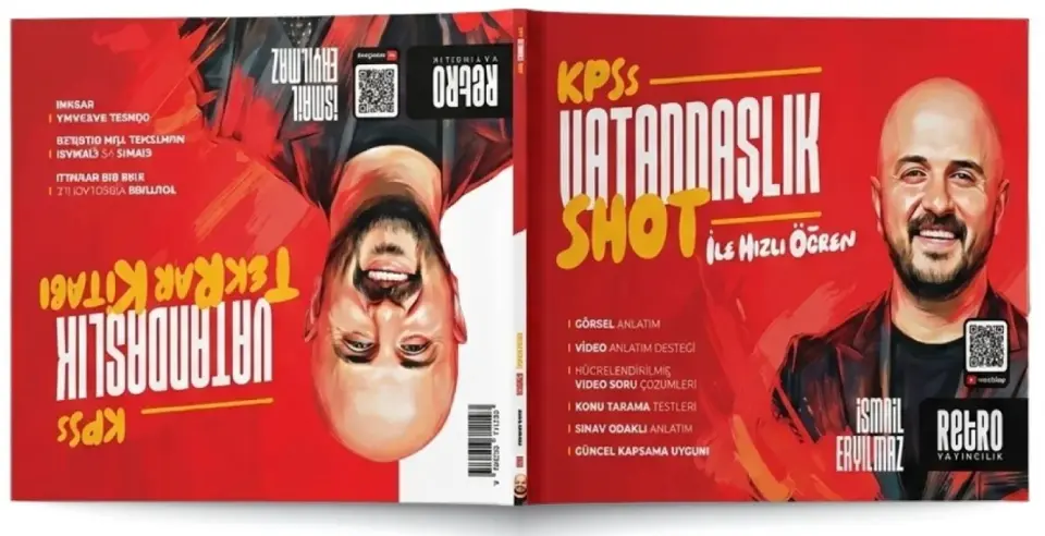 Retro 2026 KPSS Vatandaşlık SHOT ile Hızlı Öğren Tekrar Kitabı - İsmail Eryılmaz Retro Yayıncılık