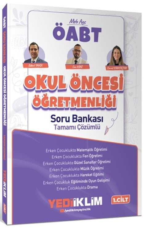 Yediiklim Yayınları 2027 MEB AGS ÖABT Okul Öncesi Öğretmenliği Tamamı Çözümlü Soru Bankası – Cilt 1