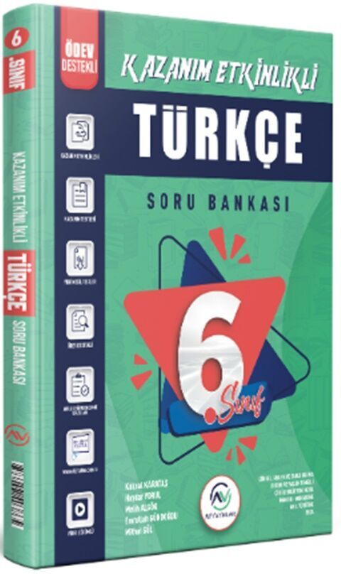 Av Yayınları 6. Sınıf Türkçe Kazanım Etkinlikli Soru Bankası