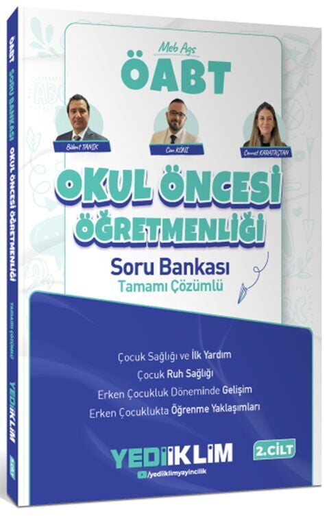 Yediiklim Yayınları 2027 MEB AGS ÖABT Okul Öncesi Öğretmenliği Tamamı Çözümlü Soru Bankası – Cilt 2