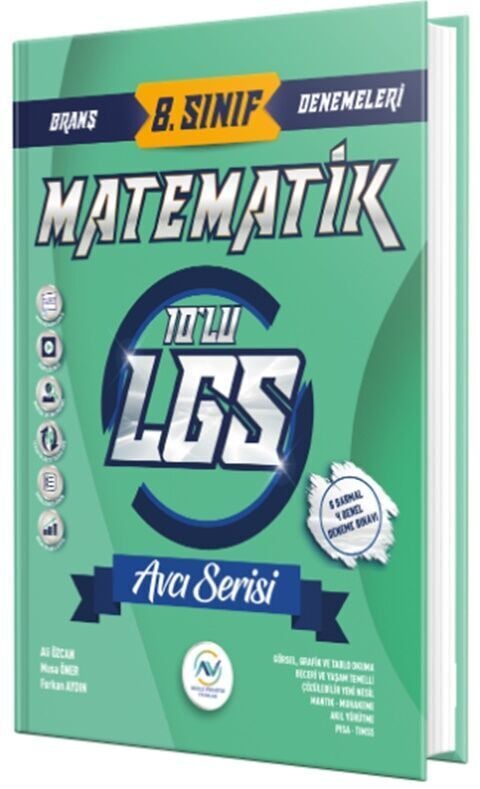 Av Akıllı Versiyon Yayınları 8. Sınıf LGS Matematik 10 lu Deneme