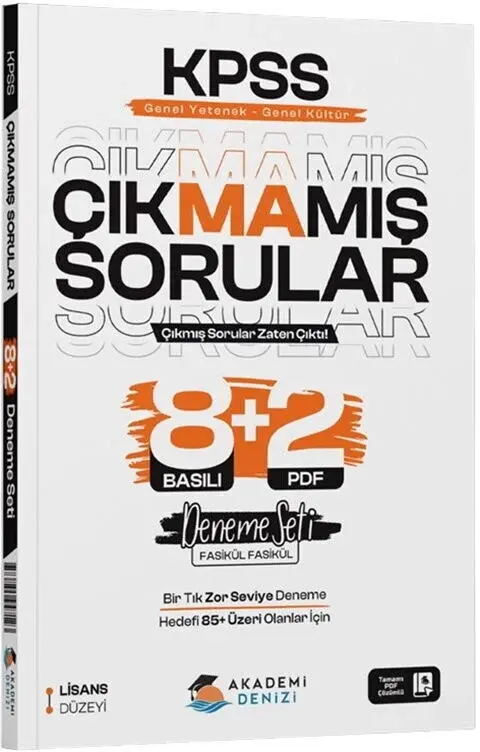 Çıkmamış Sorular Soru Bankası Seti + Çıkmamış Sorular 8+2 Deneme ( GÜNCEL BİLGİLER HEDİYELİ )