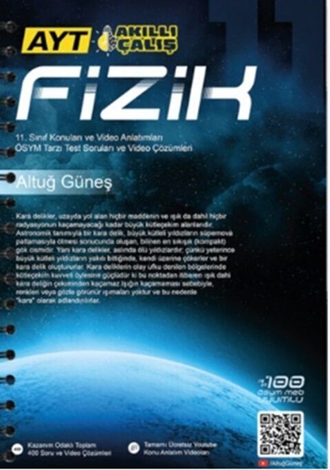Altuğ Güneş AYT Fizik 1. Kitap - 11. Sınıf Konuları ve Video Anlatımları