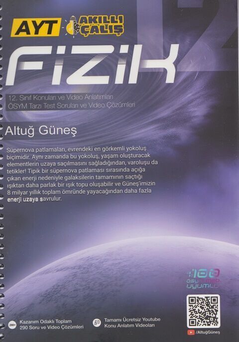 Altuğ Güneş AYT Fizik 2. Kitap - 12. Sınıf Konuları ve Video Anlatımları