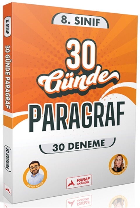 Paraf Yayınları 8. Sınıf 30 Günde Paragraf 30 Deneme