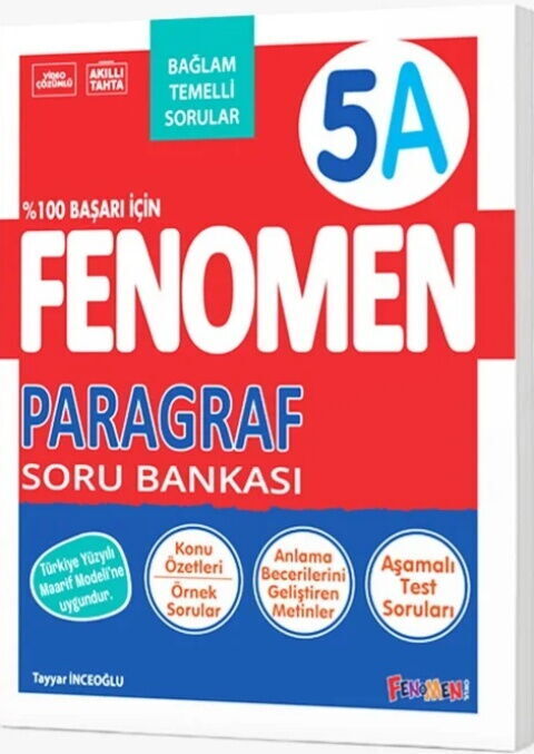 Fenomen Okul Yayınları 5. Sınıf Paragraf A Fenomen Soru Bankası