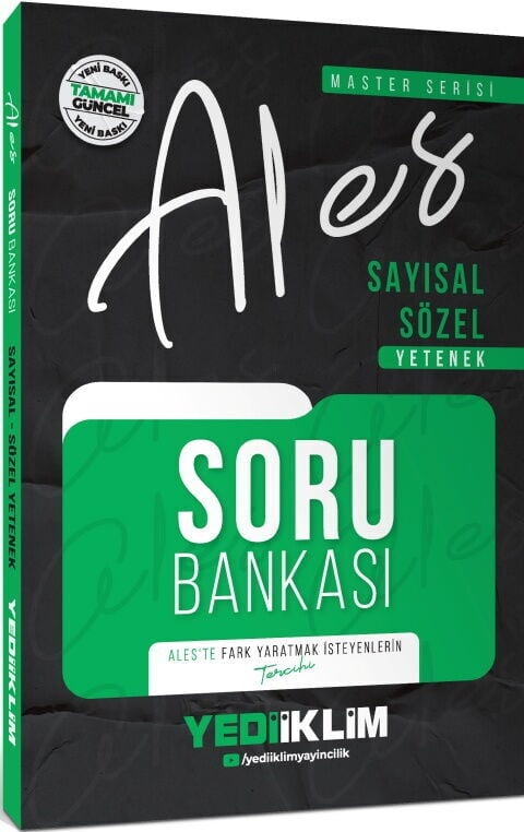 Yediiklim ALES Sayısal Sözel Yetenek Soru Bankası