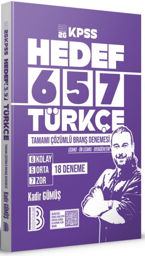 Benim Hocam 2026 KPSS Türkçe Tamamı Çözümlü 18 Deneme