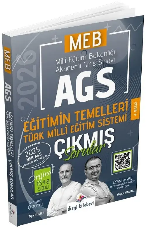 Dizgi Kitap 2026 MEB-AGS Eğitimin Temelleri ve Türk Milli Eğitim Sistemi Çıkmış Sorular Çözümlü - Ziya Sümer, Özgür Hamal Dizgi Kitap Yayınları