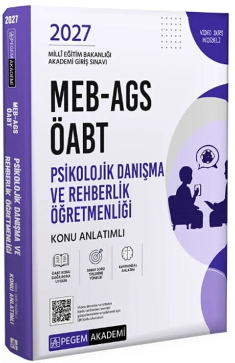 Pegem 2027 ÖABT MEB AGS Psikolojik Danışma ve Rehber Öğretmenliği Konu Anlatımlı