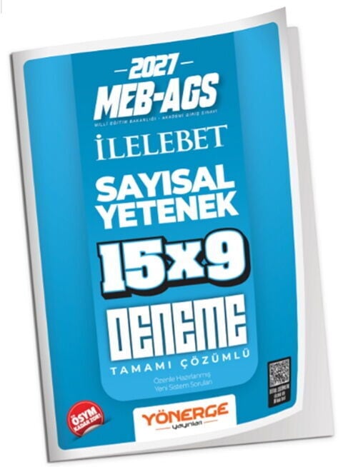 Yönerge 2027 MEB AGS Sayısal Yetenek İLELEBET 15x9 Deneme