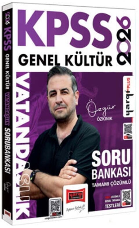 Yargı Yayınları 2026 KPSS Genel Kültür Vatandaşlık Tamamı Çözümlü Soru Bankası