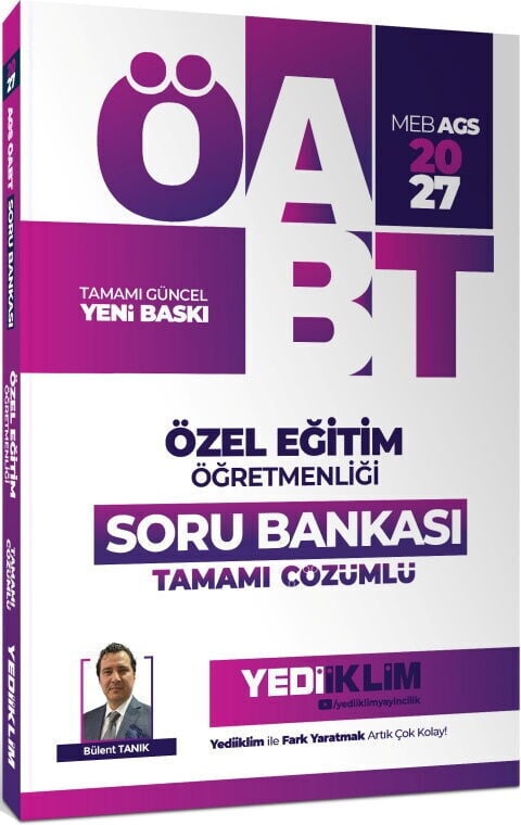 Yediiklim 2027 MEB AGS ÖABT Özel Eğitim Öğretmenliği Tamamı Çözümlü Soru Bankası