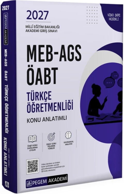 Pegem Yayınları 2027 MEB AGS ÖABT Türkçe Öğretmenliği Konu Anlatımlı