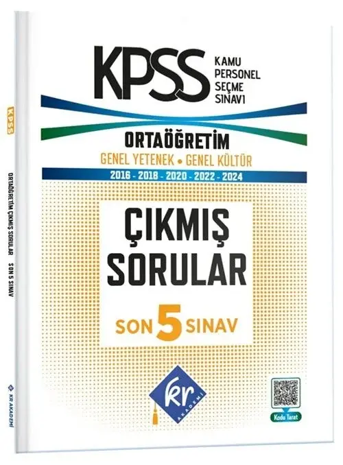 KR Akademi 2026 KPSS Lise Ortaöğretim Çıkmış Sorular Son 5 Sınav KR Akademi Yayınları