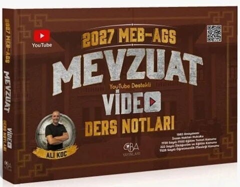 CBA Yayınları 2027 MEB AGS Mevzuat Video Ders Notları