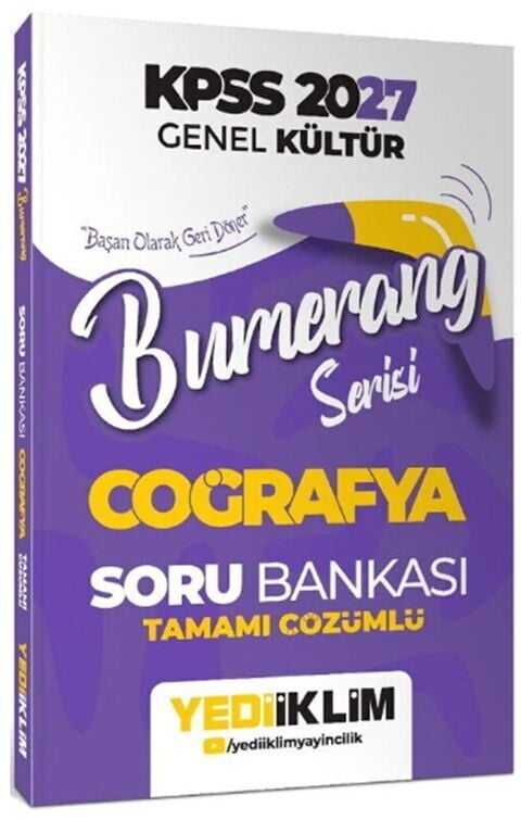 Yediiklim 2027 KPSS Genel Kültür Coğrafya Bumerang Soru Bankası
