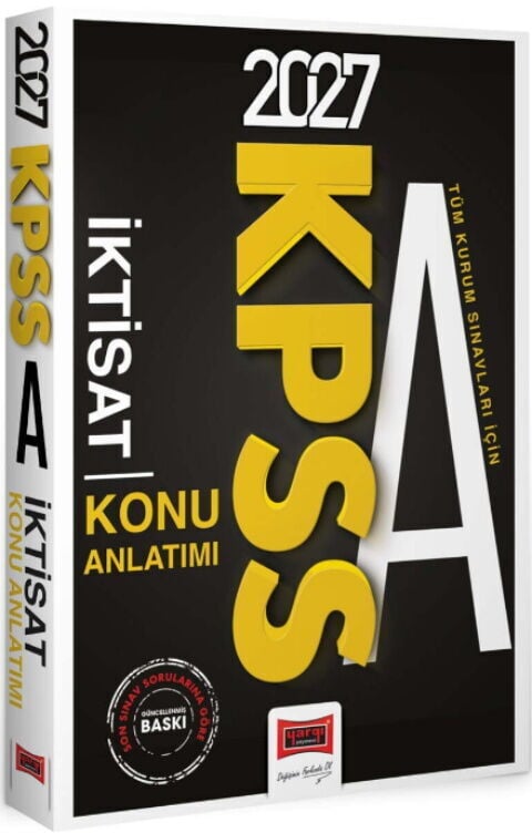 Yargı Yayınları 2027 KPSS A Grubu Tüm Kurum Sınavları İçin İktisat Konu Anlatımı