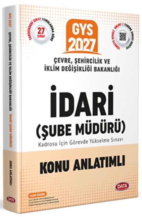 Data Yayınları 2027 Çevre Şehircilik ve İklim Değişikliği Bakanlığı Teknik Şube Müdürü Konu Anlatımlı