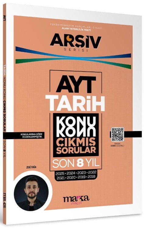 Marka Yayınları AYT Tarih Çıkmış Sorular Konu Konu Son 8 Yıl Tıpkı Basım Arşiv Serisi