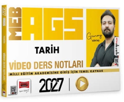 Yargı Yayınları 2027 MEB AGS Öğretmen Adayları İçin Tarih Video Ders Notları