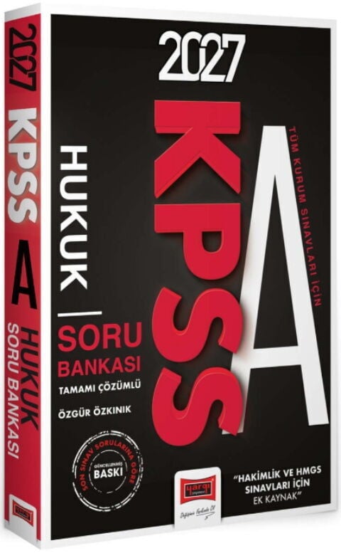 Yargı Yayınları 2027 KPSS A Grubu Tüm Kurum Sınavları İçin Hukuk Soru Bankası