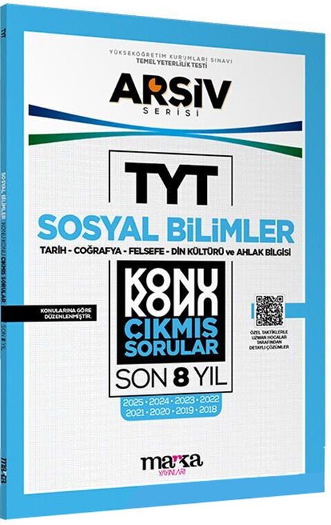 Marka Yayınları TYT Sosyal Bilimler Konu Konu Son 8 Yıl Çıkmış Sorular