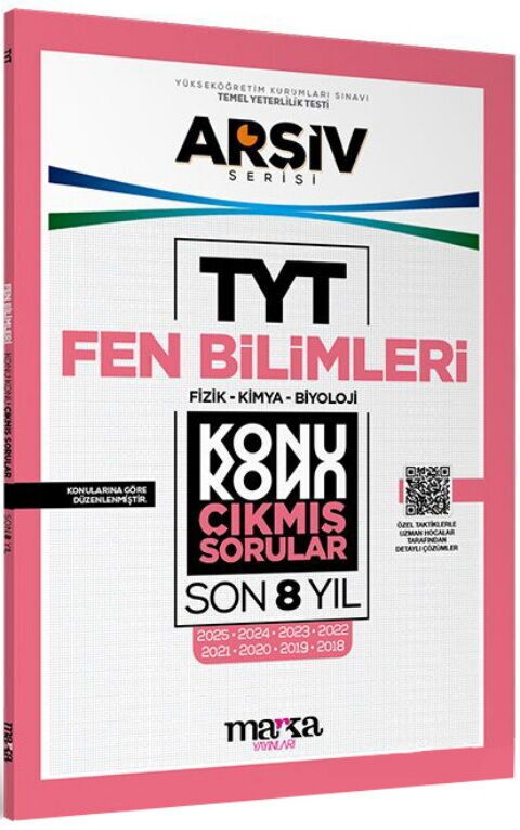 Marka Yayınları TYT Fen Bilimleri Konu Konu Son 8 Yıl Çıkmış Sorular