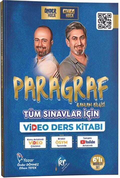 KR Akademi KPSS DGS ALES YKS Paragraf ve Anlam Bilgisi Video Ders Kitabı