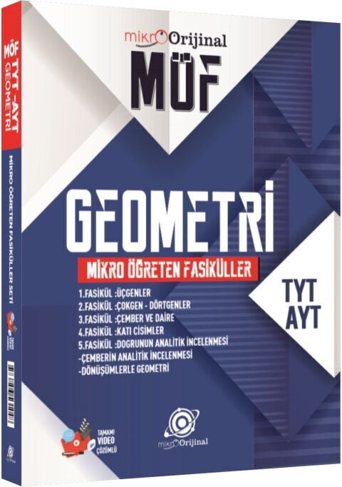 Orijinal Mikro TYT AYT Geometri MÖF Mikro Öğreten Fasiküller Set