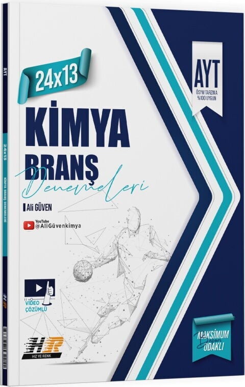 Hız ve Renk Yayınları AYT Kimya 24 x 13 Denemeleri